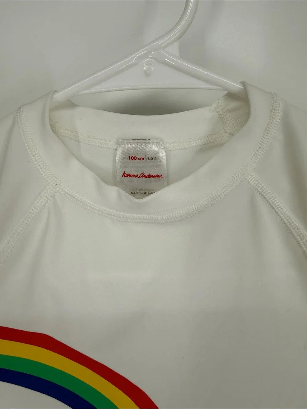 Hanna Andersson Swim Shirt Size 100 / US Size 4 Rainbow
